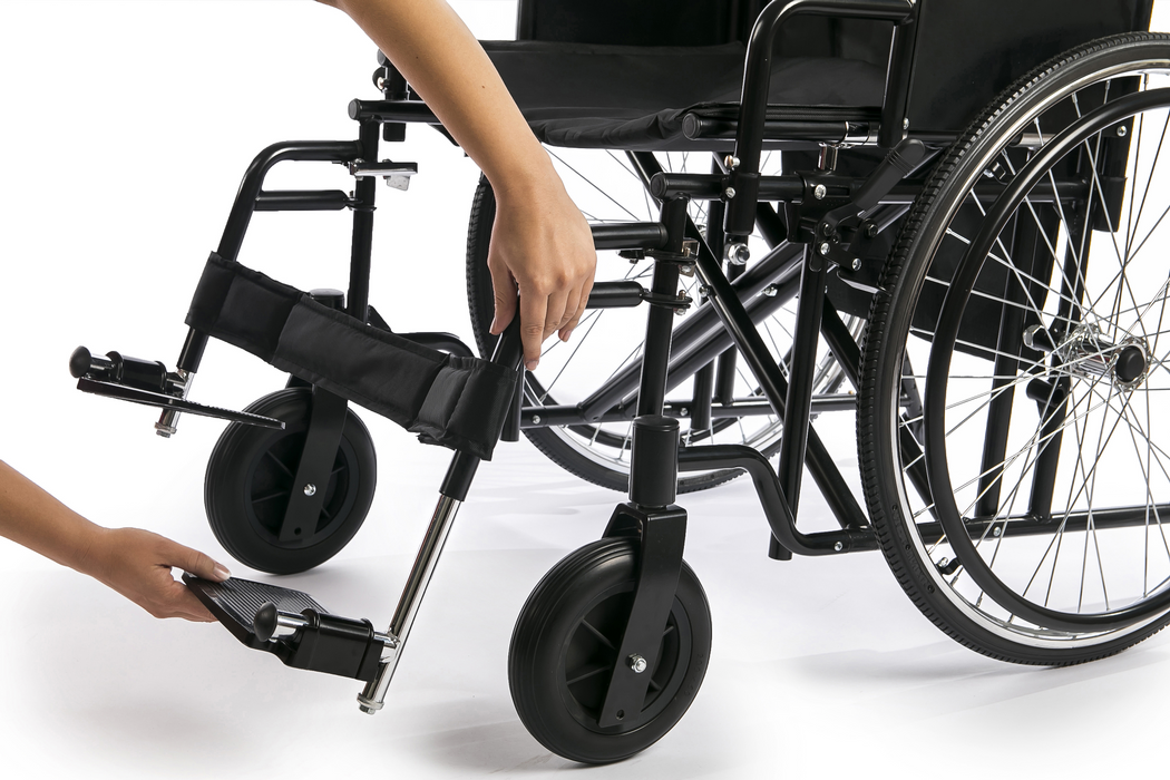 SCAUN CU ROTILE STEELMAN XL, 51CM PERSOANE SUPRAPONDERALE